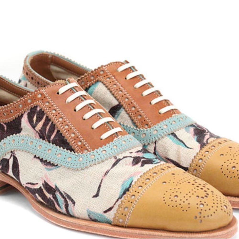 John Fluevog Unisex Brandenburg Light Brogue Tropical Oxford Gateways